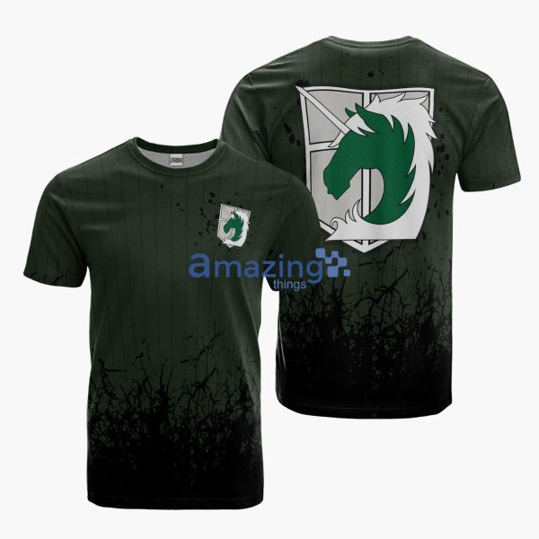 Attack On Titan Military Police Regiment Cosplay Costume Anime Merch Printed 3D T-Shirt Product Photo 1