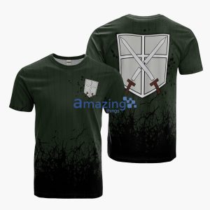 Attack On Titan Survey Corps Cosplay Costume Anime Merch Printed 3D T-Shirt
