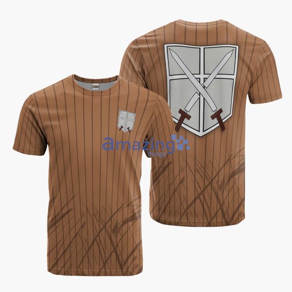 Attack On Titan Training Corps Cosplay Costume Anime Merch Printed 3D T-Shirt Product Photo 1