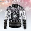 Awesome Wolf Chritsmas Giftt Wolf Face Ugly Christmas Sweater