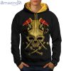 Axe Death Goth War Skull Men Black Contrast Full Print 3D Hoodie