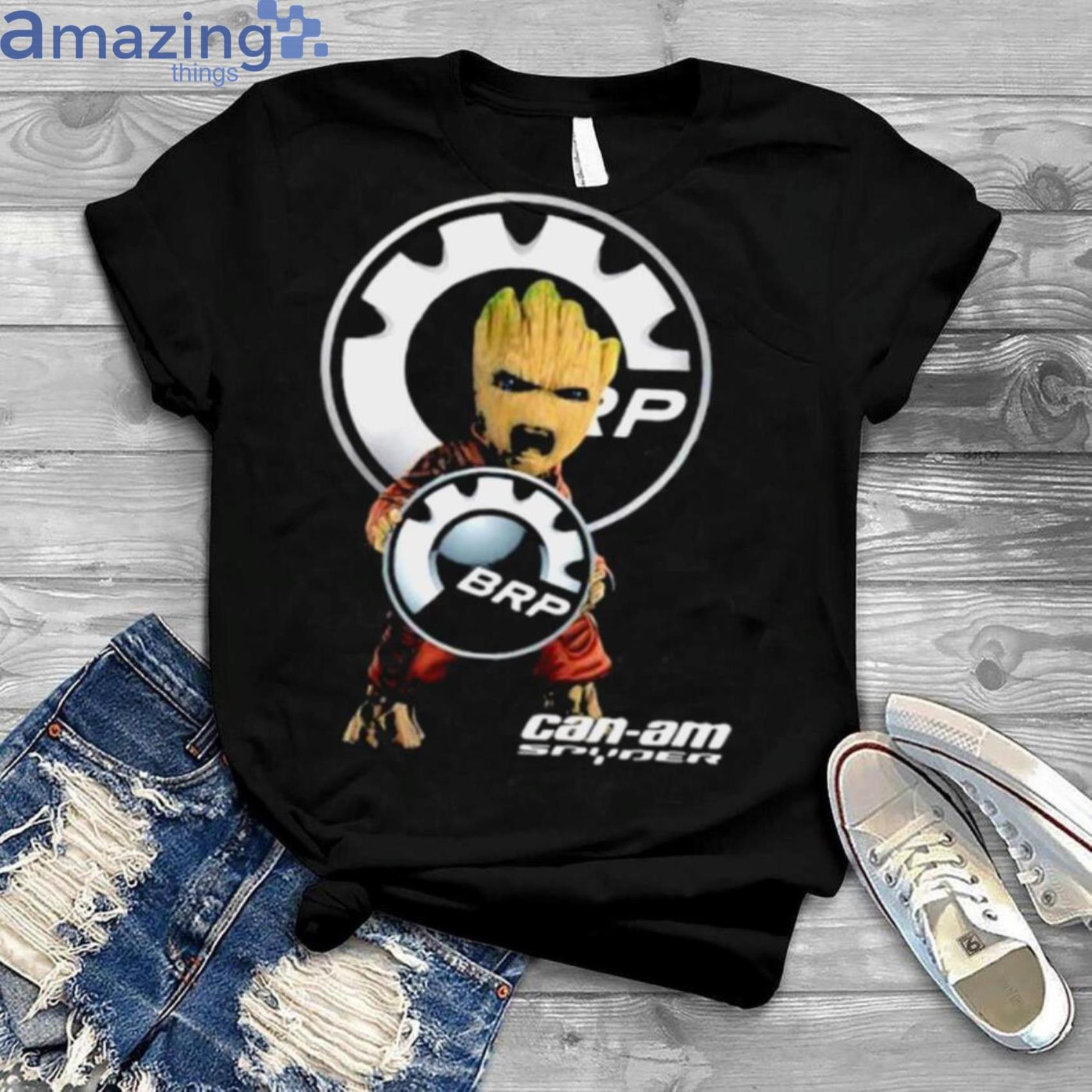 Baby Groot Hug Can Am Spyder Brp Logo Shirt Product Photo 1