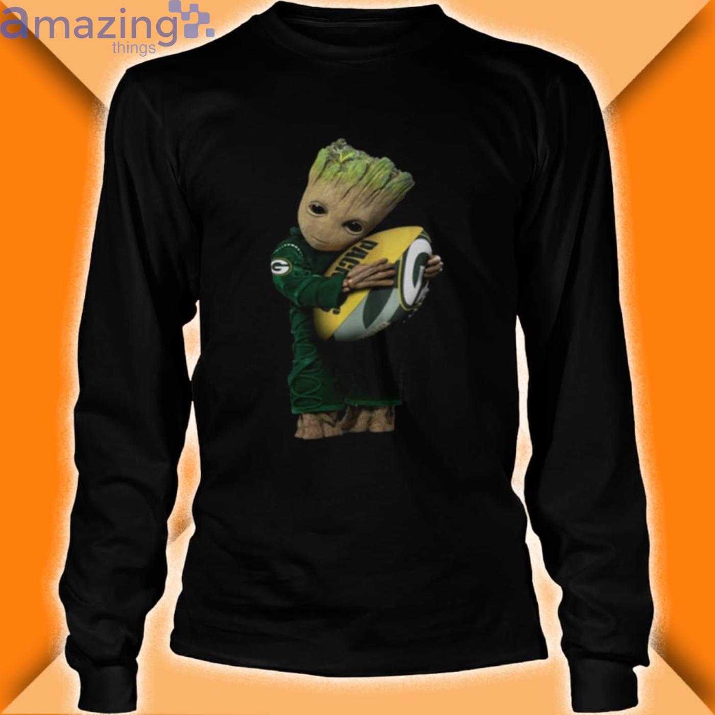 Baby Groot Hug Pittsburgh Steelers Ball 3D All Over Print Hoodie