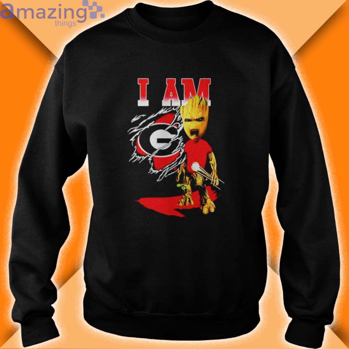 Baby Groot I Am Georgia Bulldogs Shirt image Baby Groot I Am Georgia Bulldogs Shirt Product Photo 3