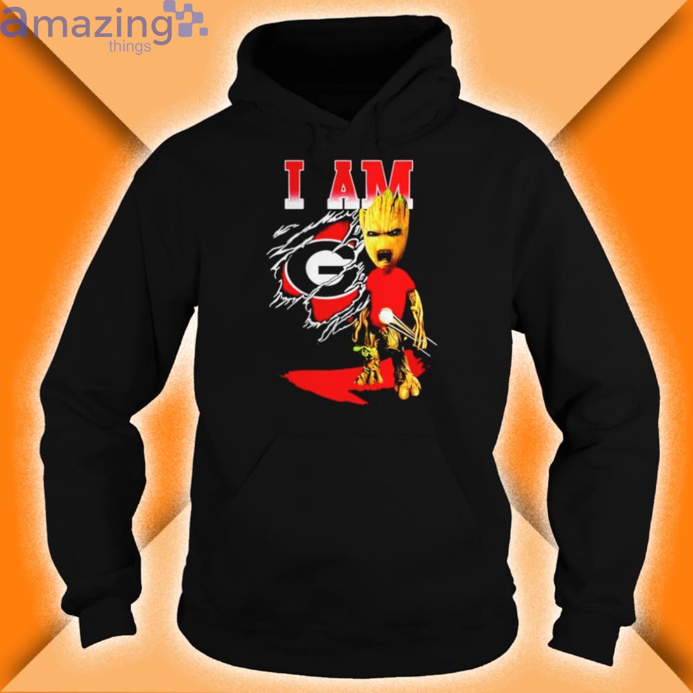 Baby Groot I Am Georgia Bulldogs Shirt image Baby Groot I Am Georgia Bulldogs Shirt Product Photo 4