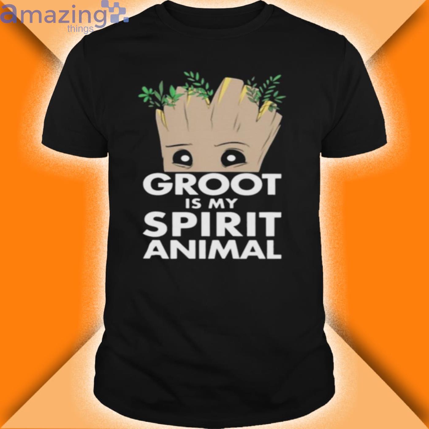 Baby Groot Is My Spirit Animal Shirt Product Photo 1