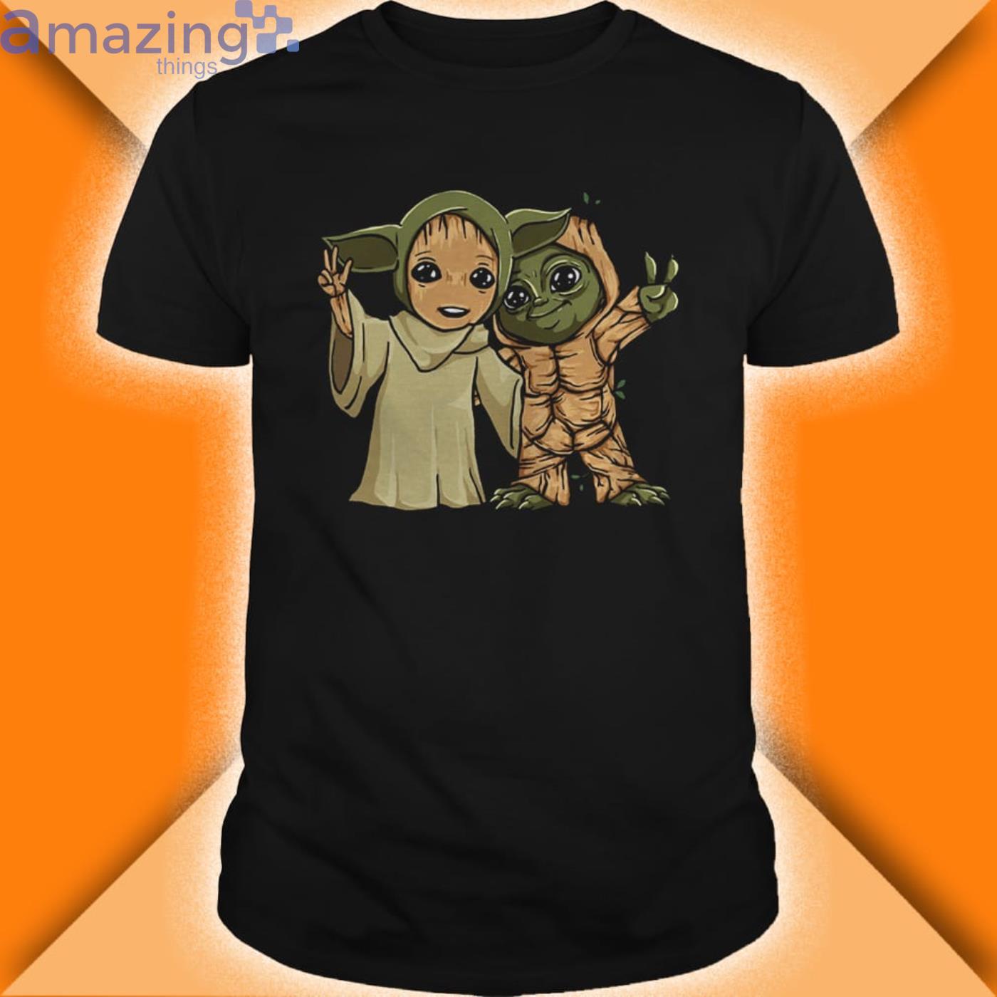 Baby Yoda And Groot Shirt Product Photo 1