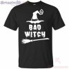 Bad Witch Hat And Broomstick Halloween T-Shirt Product Photo 2 Product photo 2