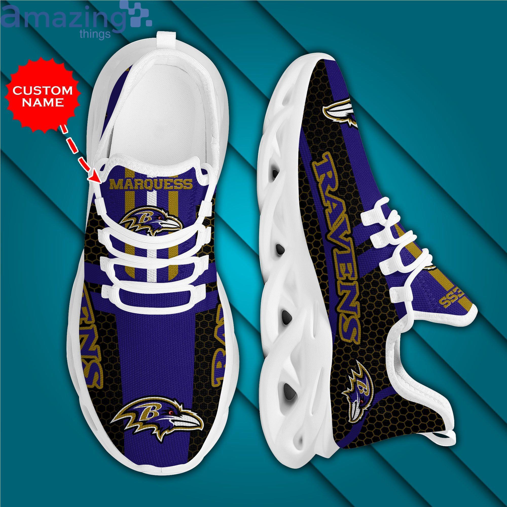 Baltimore Ravens-Personalized Weed Limited Edition Max Soul Shoes Best Gift  For Men And Women