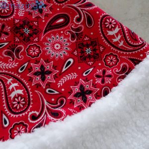 Bandanna Pattern Christmas Santa Hat For Adult And Child image Bandanna Pattern Christmas Santa Hat For Adult And Child Product Photo 4