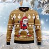 Baseball Ho Ho Homerun BaseBall Lover Funny Santa Ugly Christmas Sweater