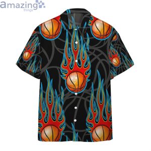 Basketball Fire Hawaiian Shirt For Men And Womenproduct photo 1