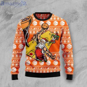 Basketball Lover Cute Gift Funny Santa Ugly Christmas Sweater Product Photo 1