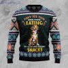 Beagle Snack They See You When You Eating Snack Ugly Christmas Sweater