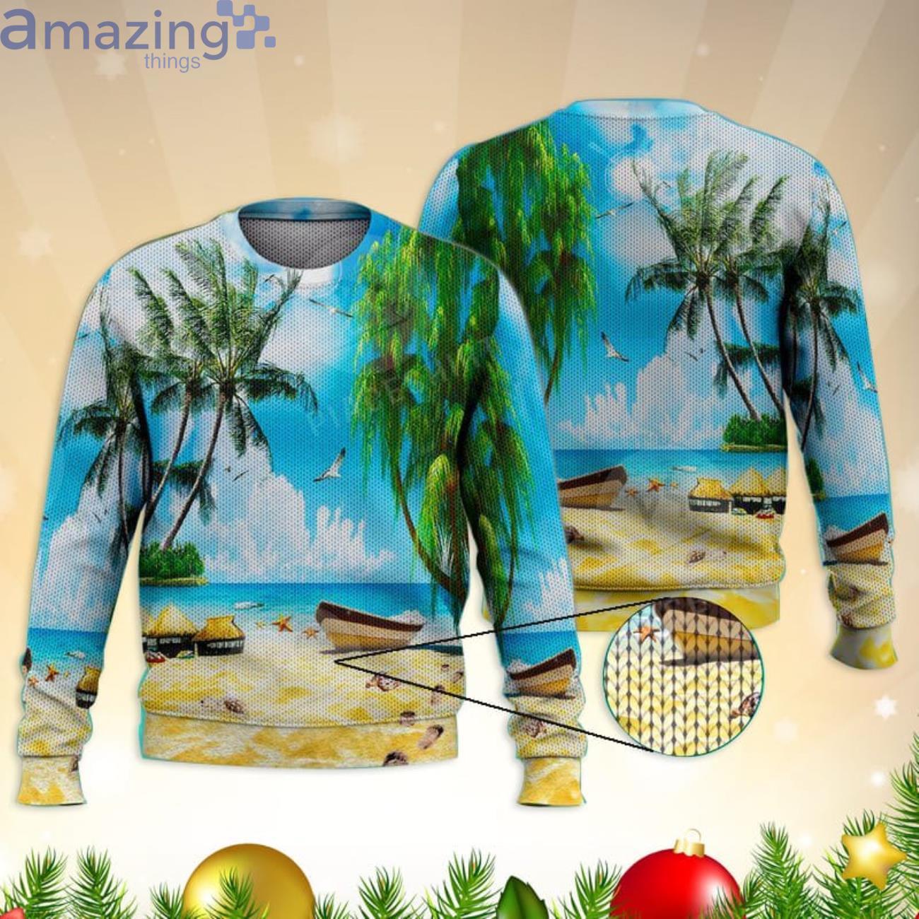 Beautiful Beach In Summer Trending 3D All Over Printed Sweater Product Photo 1