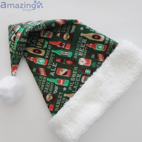 Beer Drinkers Beer Bottle Christmas Santa Hat For Adult And Child Product Photo 3