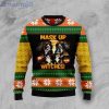Bernese Mountain Dog Mask Up Witches Dog Lover Halloween Sweater