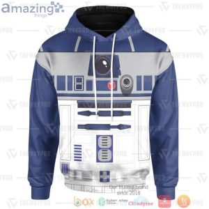 Best Star Wars R2d2 Adesivo Full Print 3D Hoodieproduct photo 1
