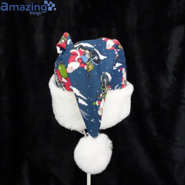 Biker Santa Claus Christmas Santa Hat For Adult And Child Product Photo 2