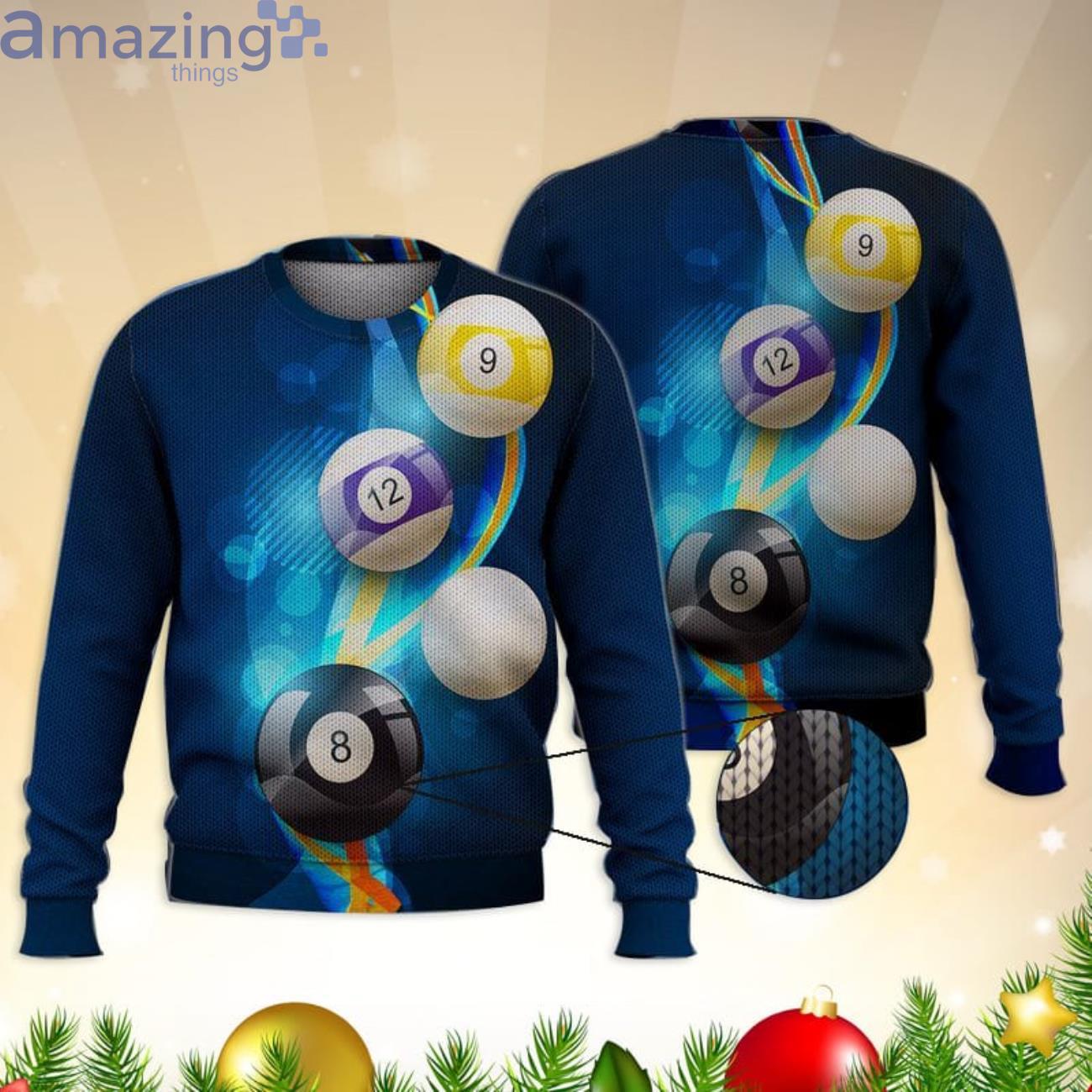 Billiard Balls 9 8 12 3D All Over Printed Sweater Product Photo 1 Billiard Balls 9 8 12 3D All Over Printed Sweater Product Photo 1