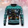 Black Cat Falalala Funny Gift Ugly Christmas Sweater