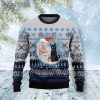 Black Cat Love Santa Moon Cute Gift Ugly Christmas Sweater