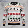 Black Cat Pattern All Over Print Ugly Christmas Sweater