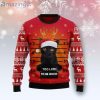 Black Cat Too Late To Be Good Christmas Ugly Sweater