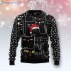 Black Cat With Noel Hat Cat Lover Ugly Christmas Sweater