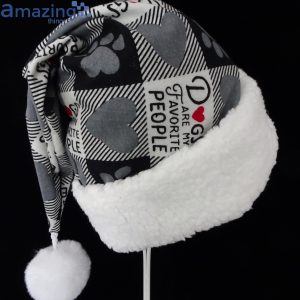 Black Check Dogs Are Favorite Of People Christmas Santa Hat For Adult And Child Product Photo 1