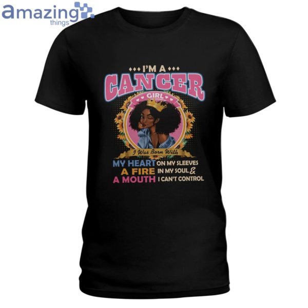 Black Queen Im A Cancer Girl Ladies T-Shirt Product Photo 1