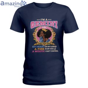 Black Queen Im A Gemini Girl Ladies T-Shirt Product Photo 4
