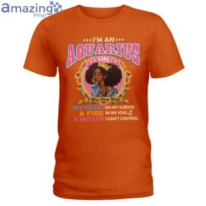 Black Queen Im An Aquarius Girl Ladies T-Shirt Product Photo 3