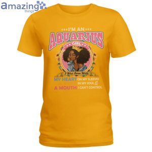 Black Queen Im An Aquarius Girl Ladies T-Shirt Product Photo 5