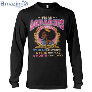 Black Queen Im An Aquarius Girl Ladies T-Shirt Product Photo 6