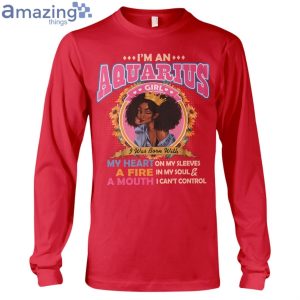 Black Queen Im An Aquarius Girl Ladies T-Shirt Product Photo 7
