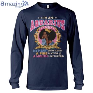 Black Queen Im An Aquarius Girl Ladies T-Shirt Product Photo 9
