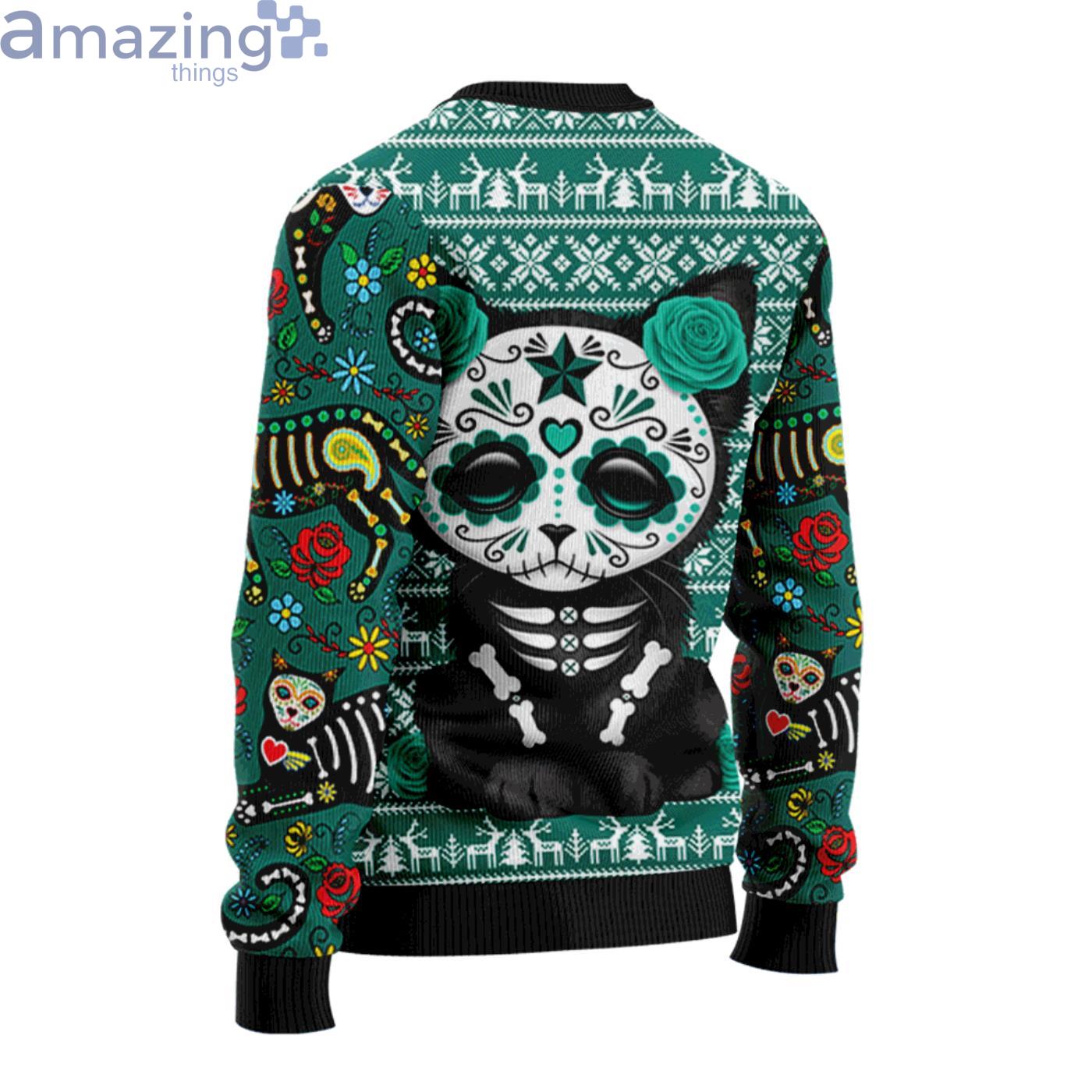 skull cat sweater