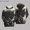 Black War Horse All Over Print 3D Hoodie
