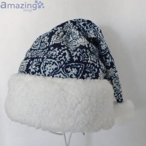 Block Blue Print Christmas Santa Hat For Adult And Child image Block Blue Print Christmas Santa Hat For Adult And Child Product Photo 5