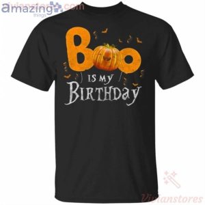Boo It's My Birthday Funny Halloween T-Shirt Product Photo 1
