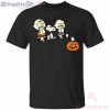 Boo Snoopy Charlie Brown And Linus Van Pelt Frightened Of Ghost Halloween T-Shirt