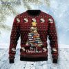 Book Pine Christmas Book Tree Ugly Christmas Sweater