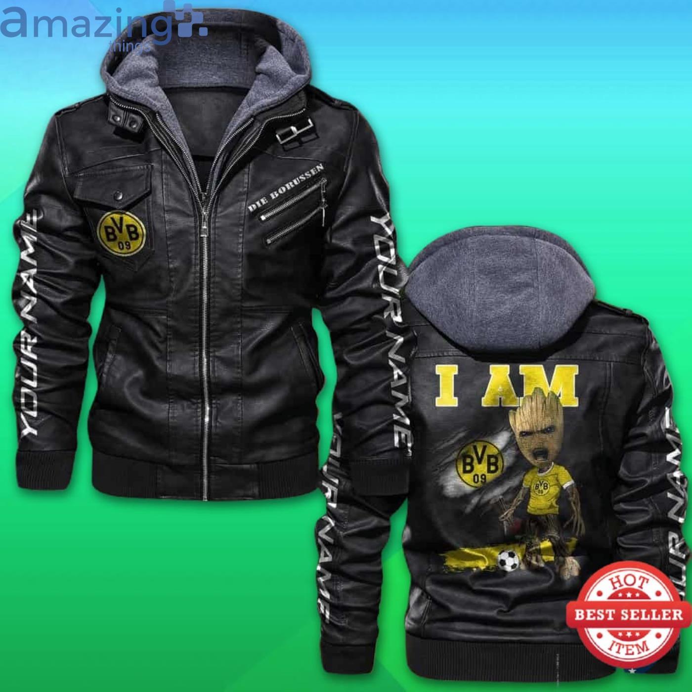 Borussia Dortmund FC Custom Name 2D Leather Jacket