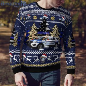 Boston Police Department Bpd Ford Police Interceptor Utility ChristmasSweater image Boston Police Department Bpd Ford Police Interceptor Utility ChristmasSweater Product Photo 4