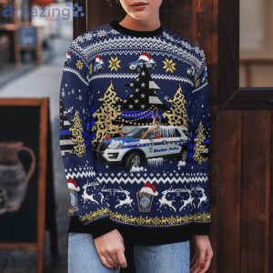 Boston Police Department Bpd Ford Police Interceptor Utility ChristmasSweater image Boston Police Department Bpd Ford Police Interceptor Utility ChristmasSweater Product Photo 5