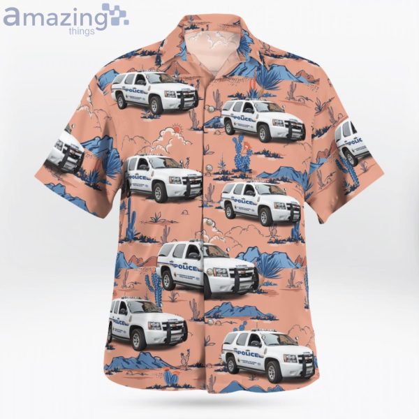 Boulder City Nevada Hoover Dam Police Chevrolet Tahoe Hawaiian Shirt Product Photo 2