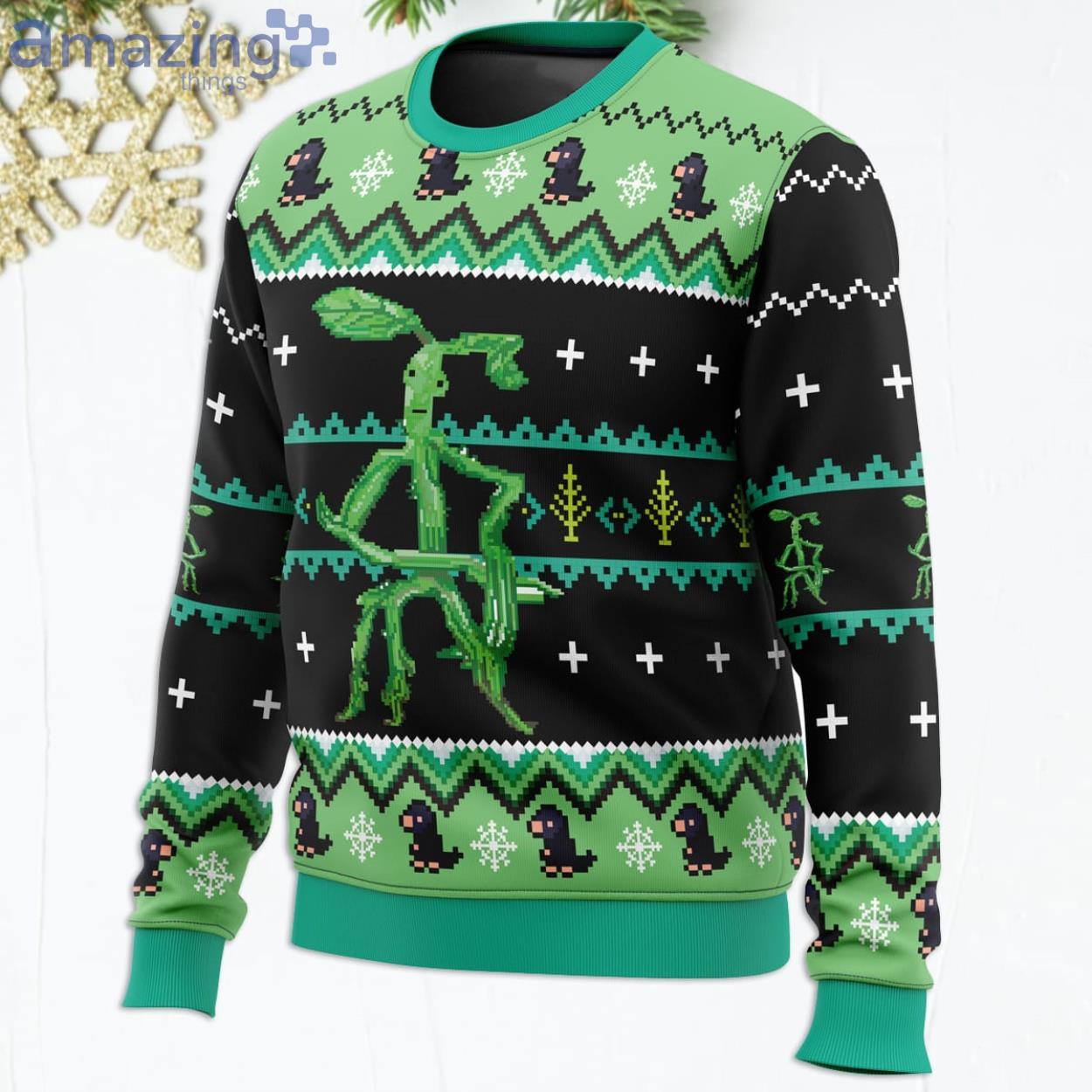 Bowtruckle Fantastic Beasts Funny Christmas Gift Ugly Christmas Sweater image Bowtruckle Fantastic Beasts Funny Christmas Gift Ugly Christmas Sweater Product Photo 2