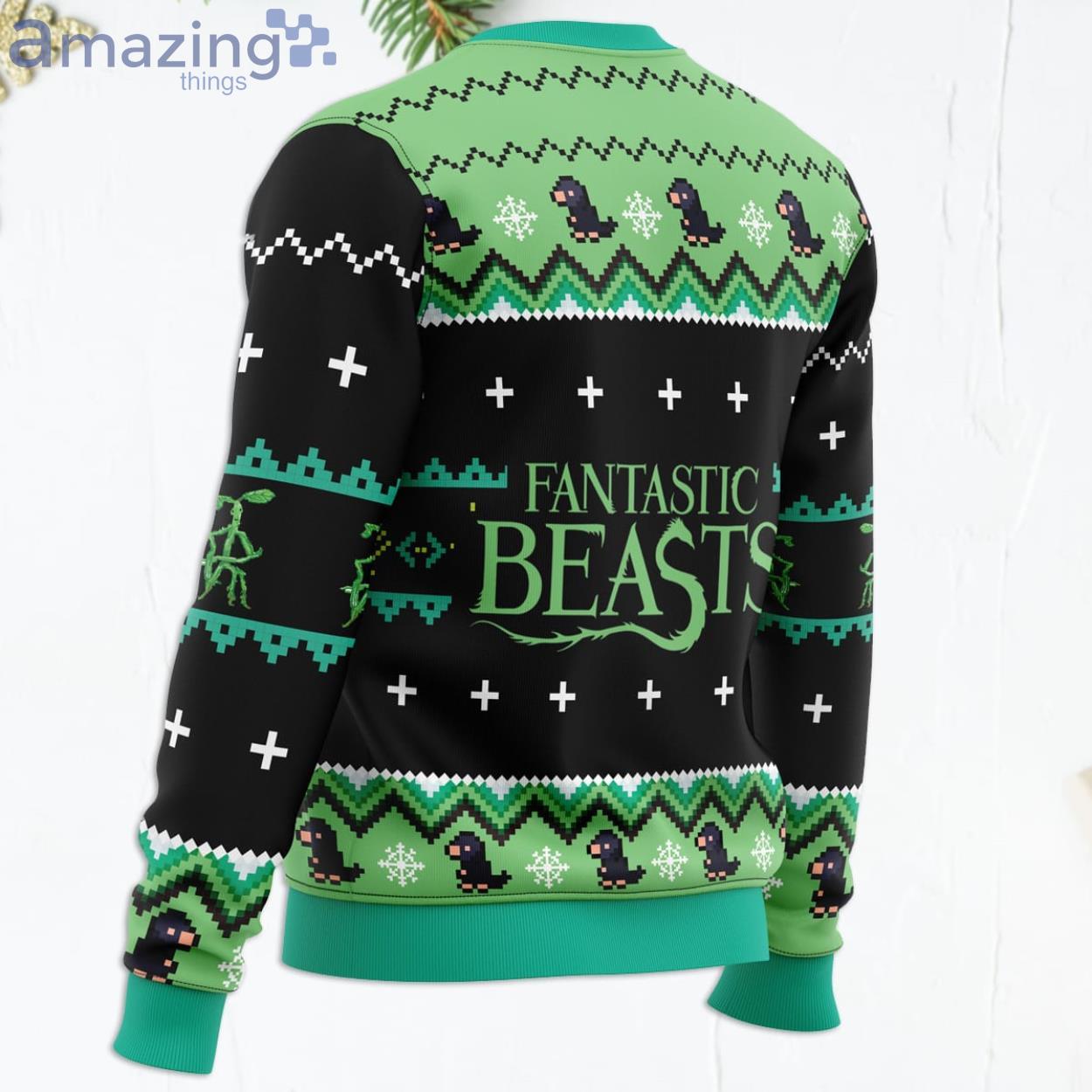 Bowtruckle Fantastic Beasts Funny Christmas Gift Ugly Christmas Sweater image Bowtruckle Fantastic Beasts Funny Christmas Gift Ugly Christmas Sweater Product Photo 3