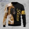 Boxer Half Cool Dog Lover Ugly Christmas Sweater